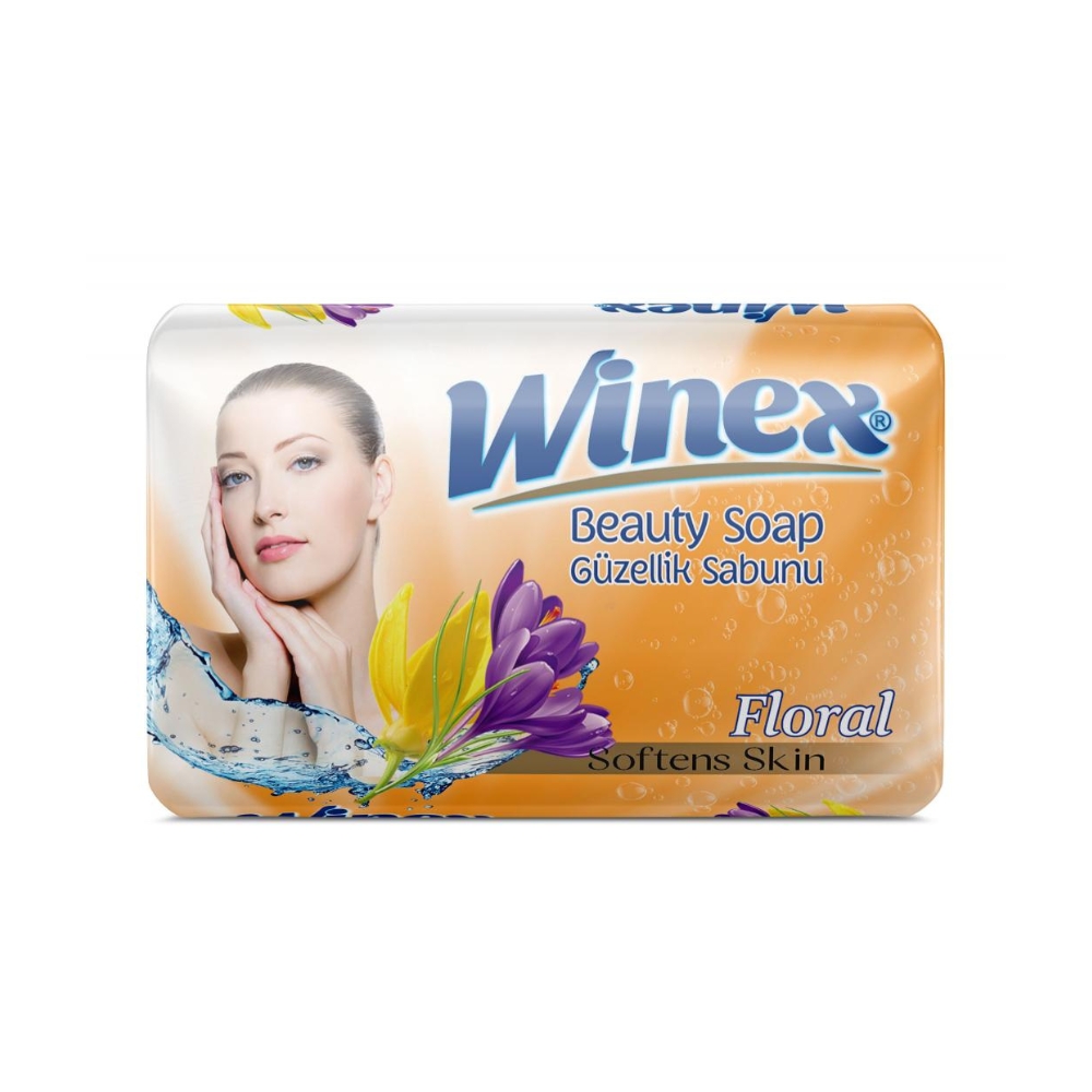 صابون وینکس winex ترکیه ۶۰ گرمی بسته ۶ عددی با رایحه گل