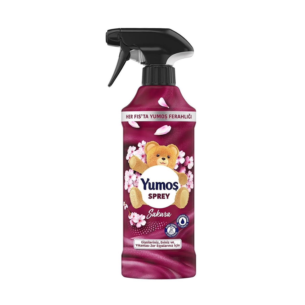 اسپره خوشبو کننده هوا یوموش YUMOS با رایحه ساکورا حجم 450 میل