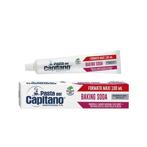 خمیر دندان پاستا دل کاپیتانو مدل BAKING SODA حجم 100 میل