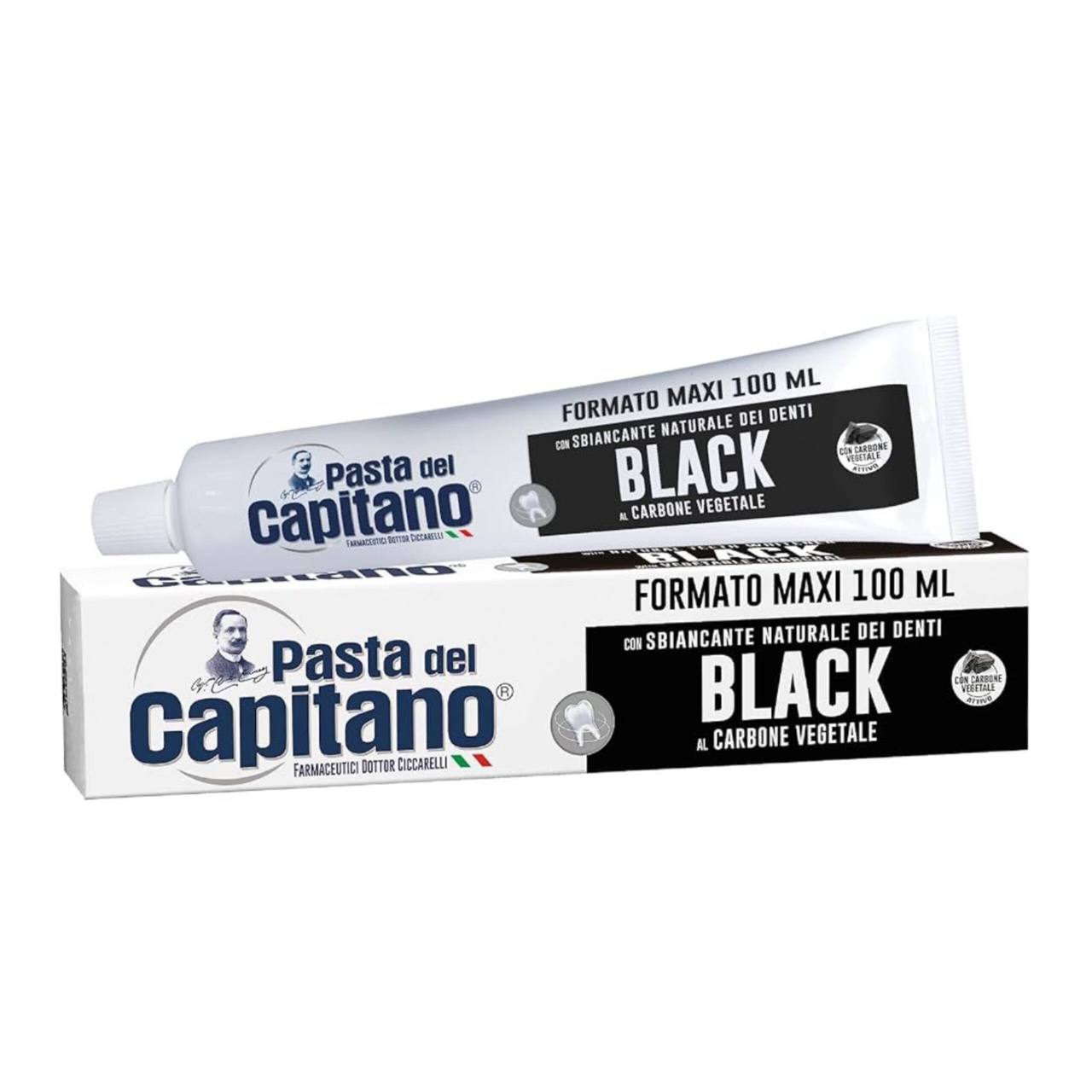 خمیر دندان پاستا دل کاپیتانو مدل BLACK حجم 100 میل