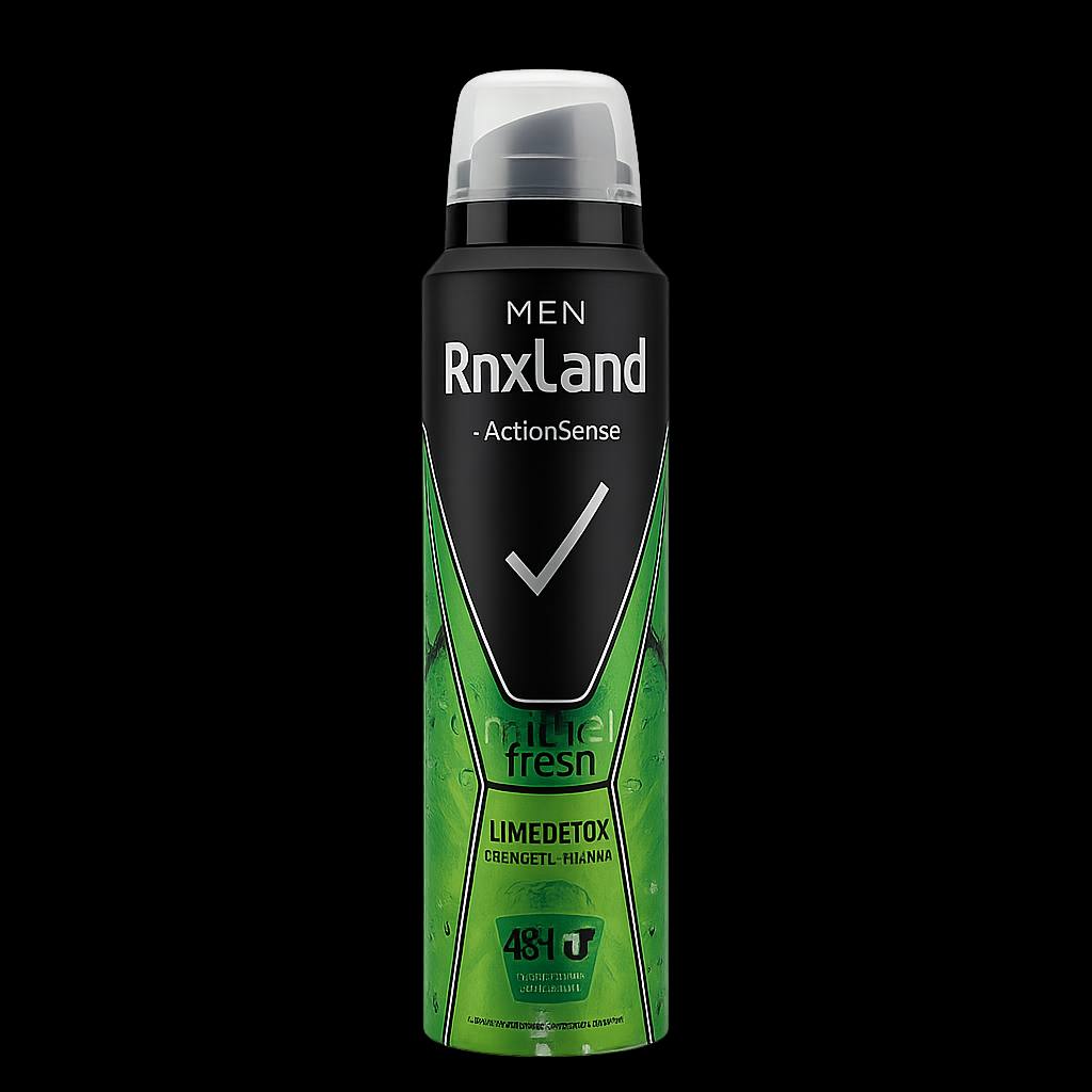 اسپری مردانه RnxLand مدل ActionSense LimeDetox