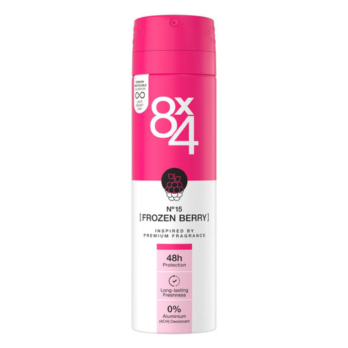 اسپری دئودورانت زنانه 8x4 شماره 15 مدل Frozen Berry