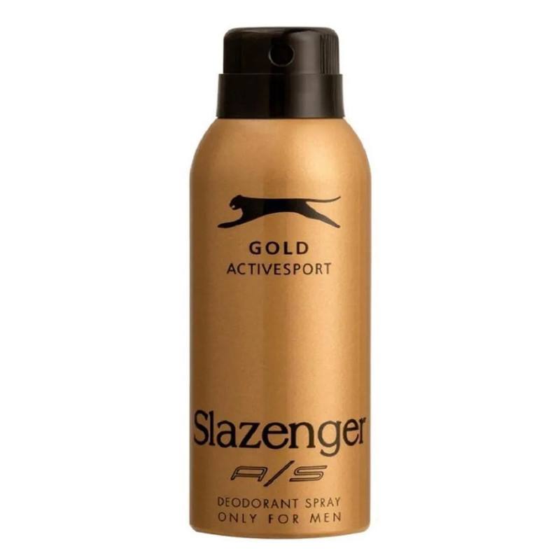 اسپری دئودورانت مردانه اسلازنگر Slazenger مدل Gold Active Sport