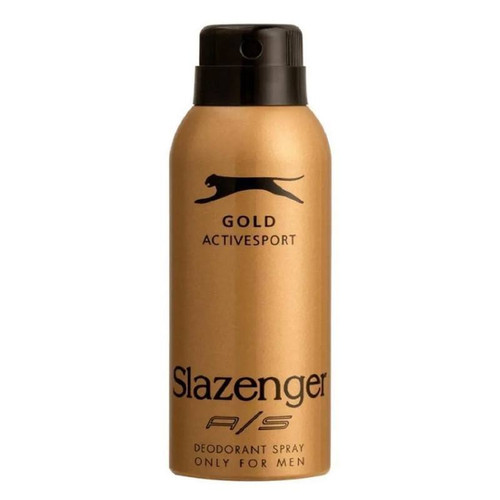 اسپری دئودورانت مردانه اسلازنگر Slazenger مدل Gold Active Sport