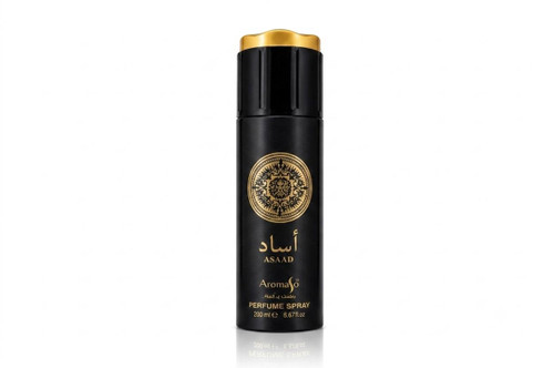 اسپری عطر اسعد Asaad Aroma 50 حجم 200 میل با رایحه شرقی و ماندگار