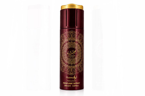اسپری عطر قصه QISSAH Aroma Jo حجم 200 میل با رایحه شرقی و لوکس