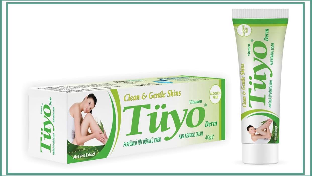 کرم موبر Tüyo Derm با عصاره آلوئه‌ورا – فرمول ملایم و بدون الکل