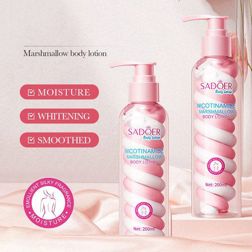 لوسیون بدن سادور نیکوتینامید – SADOER Nicotinamide Marshmallow Body Lotion 200ml