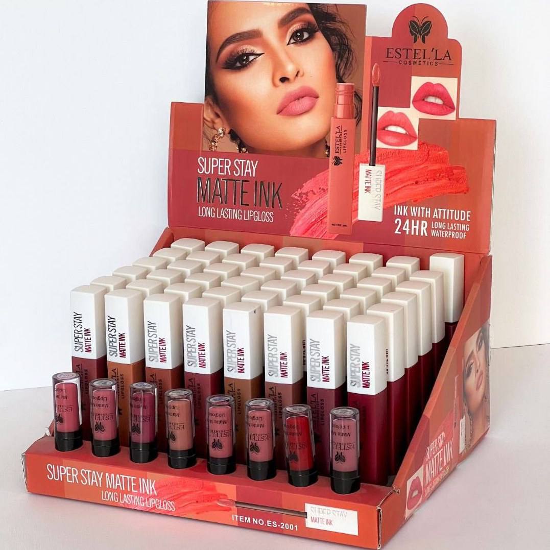 رژلب مایع مات و ماندگار استلا – Estel’la Super Stay Matte Ink Lipgloss ES‑2001